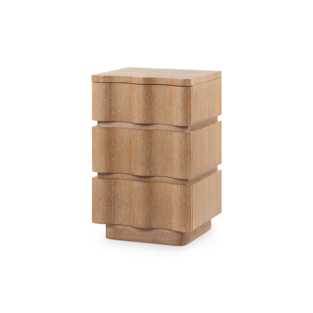 Villa & House - Vanessa Small 3-Drawer End Table, Almond