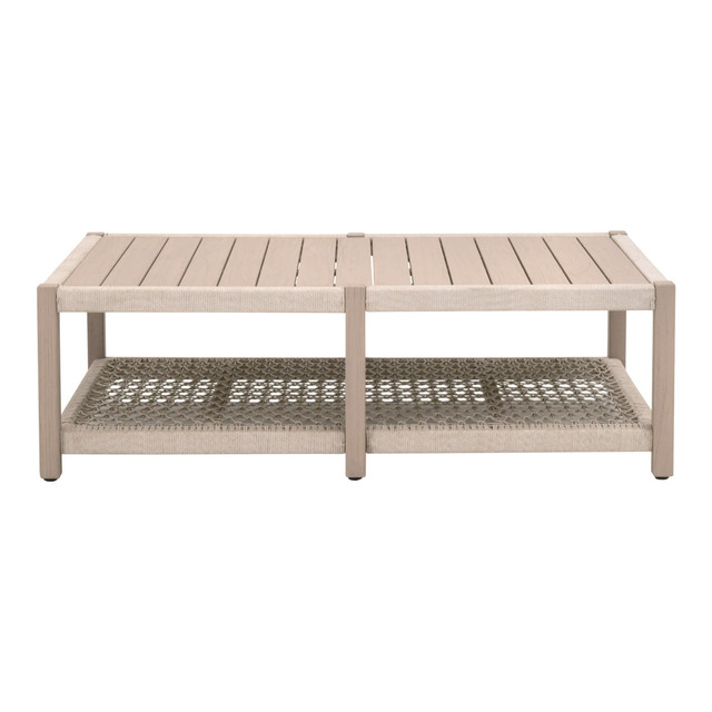 Essentials For Living - Wrap Outdoor Coffee Table, Oat Flat Rope