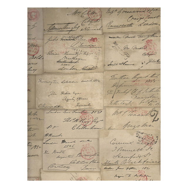 Love Letter in Parchment, Wallcovering by Kravet Couture