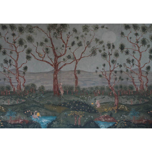 Lantern Parade in Midsummer, Wallcovering by Kravet Couture