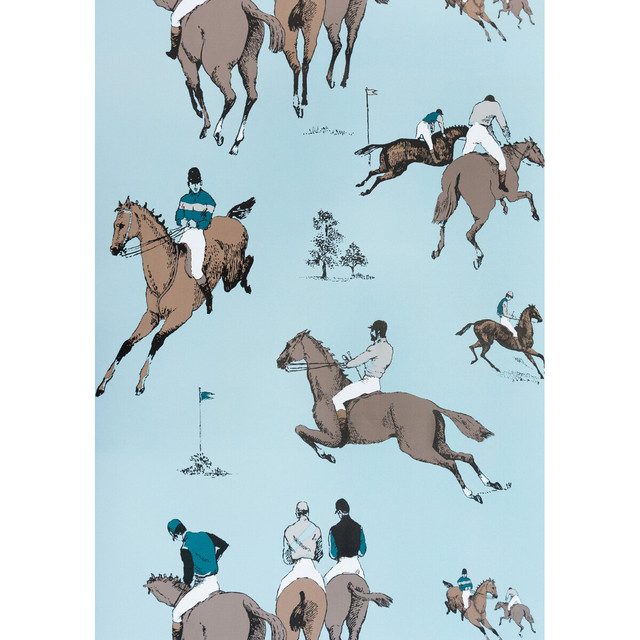 Hipodromo in Azul, Wallcovering by Gaston Y Daniela
