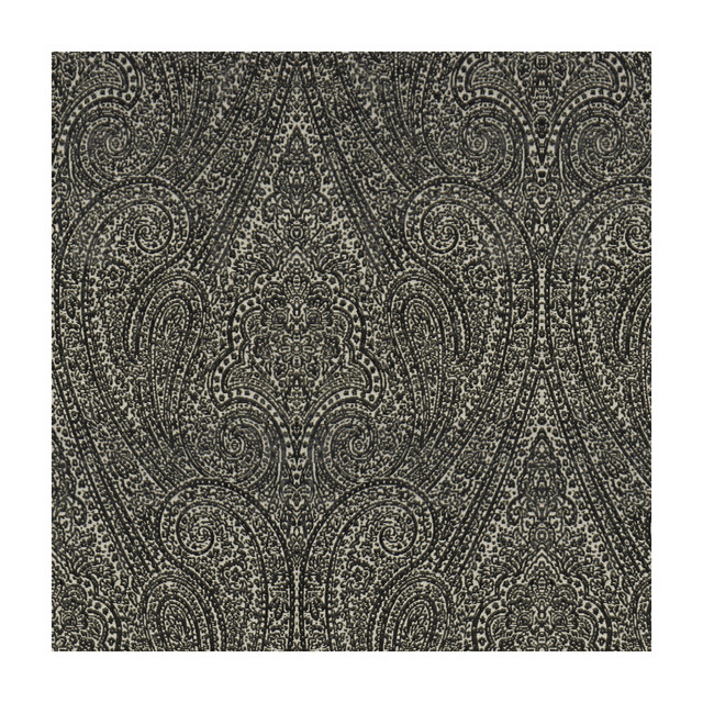 Paisley Plush in Flint, Upholstery Fabric by Kravet Couture