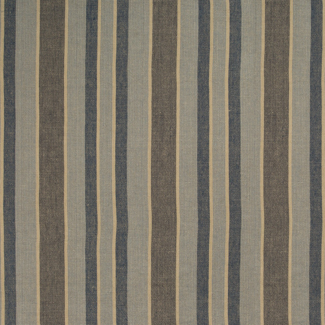 Bondi Stripe in Denim, Multipurpose Fabric by Kravet Design