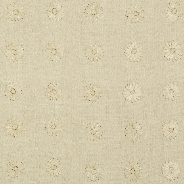 Daisy in Linen, Drapery Fabric by Kravet Couture