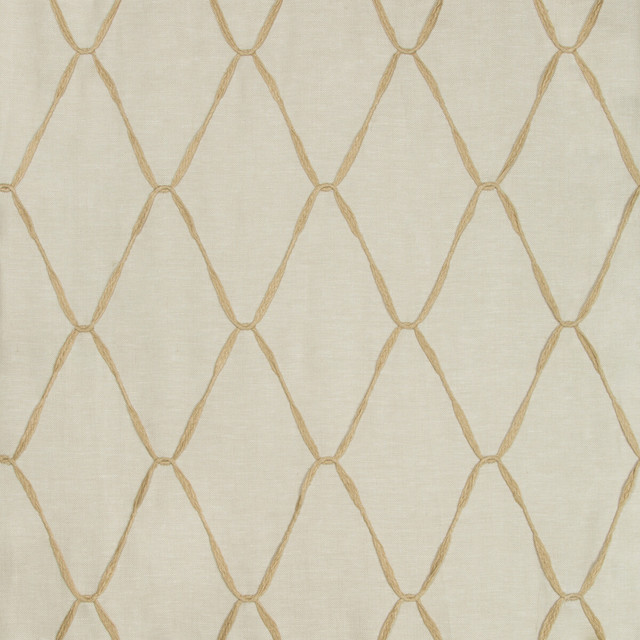 Looped Ribbons in Linen, Drapery Fabric by Kravet Couture