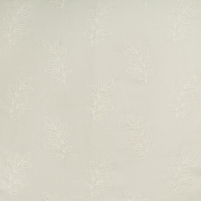 Leafstich in Ivory, Drapery Fabric by Kravet Basics