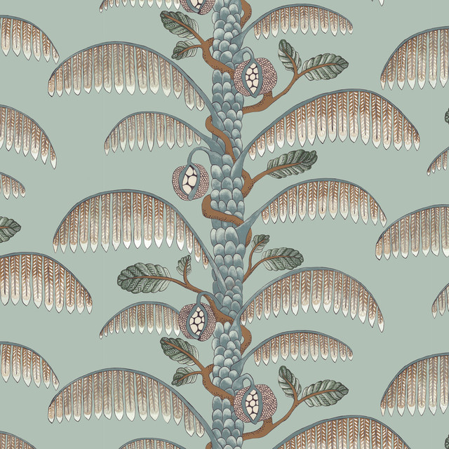 Palm Stripe in 01, Wallcovering by Kravet Couture