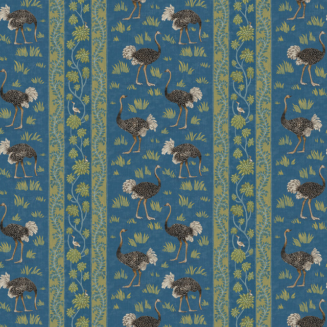 Ostrich Stripe in 21, Wallcovering by Kravet Couture