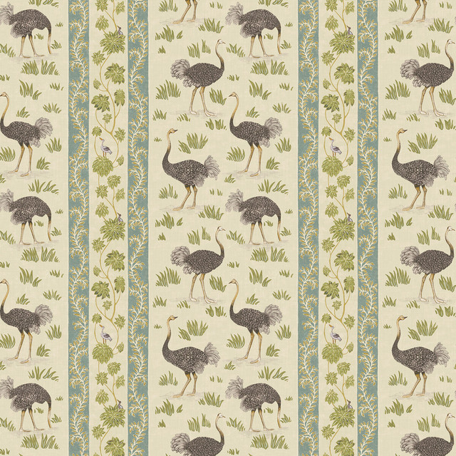 Ostrich Stripe in 41, Wallcovering by Kravet Couture