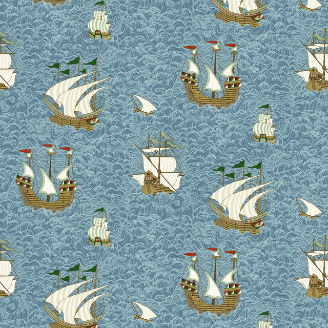 Ships in 11, Wallcovering by Kravet Couture