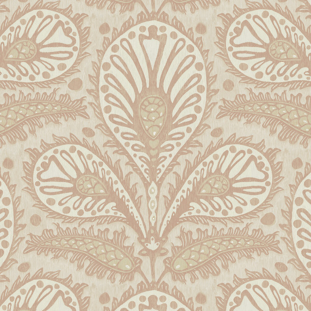 Ikat Clover in 31, Wallcovering by Kravet Couture