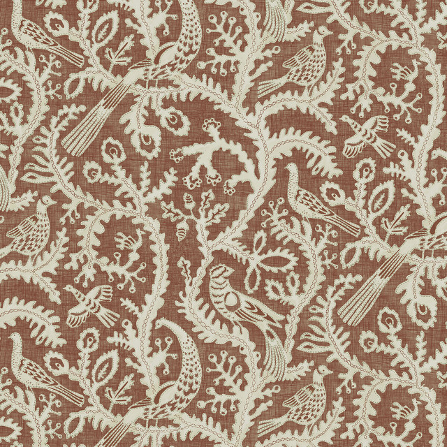 Stitched Birds in 41, Wallcovering by Kravet Couture