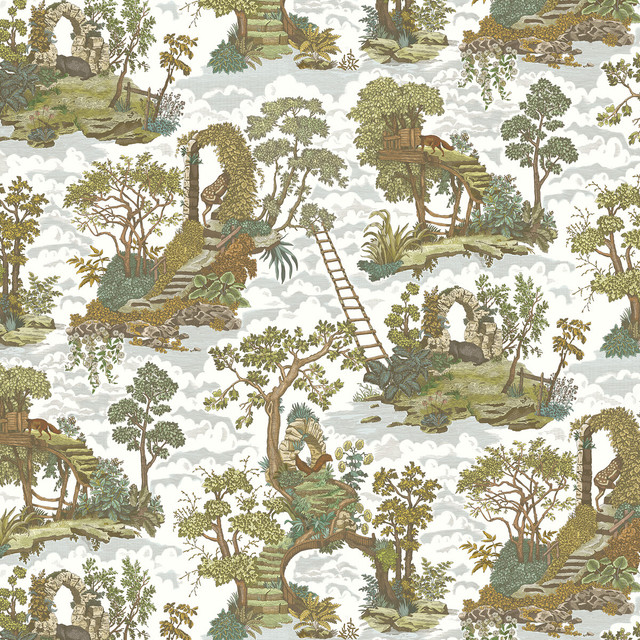 Islet Hopping in 11, Wallcovering by Kravet Couture