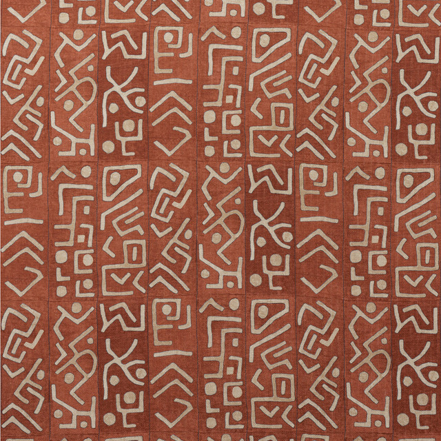 Ashanti in Brick, Multipurpose Fabric by Kravet Couture