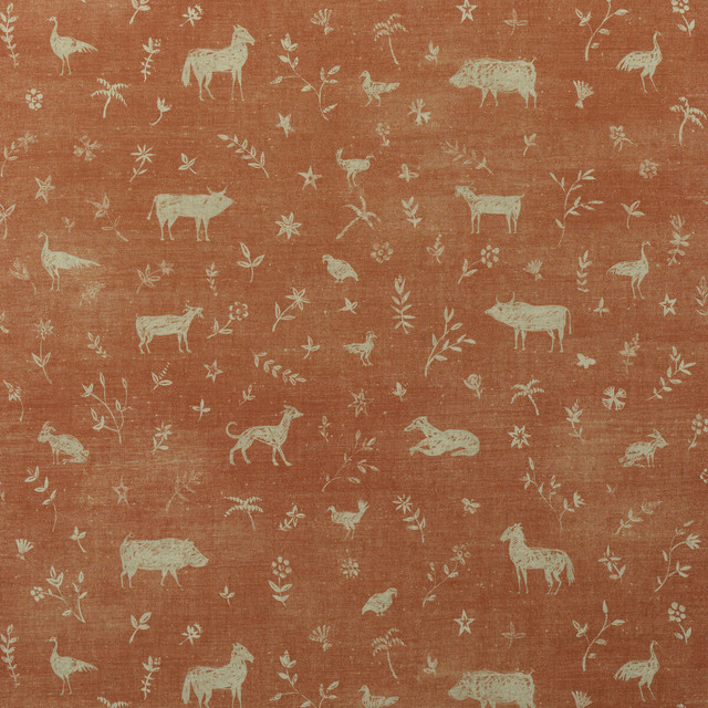 Avebury in Brick, Multipurpose Fabric by Kravet Couture
