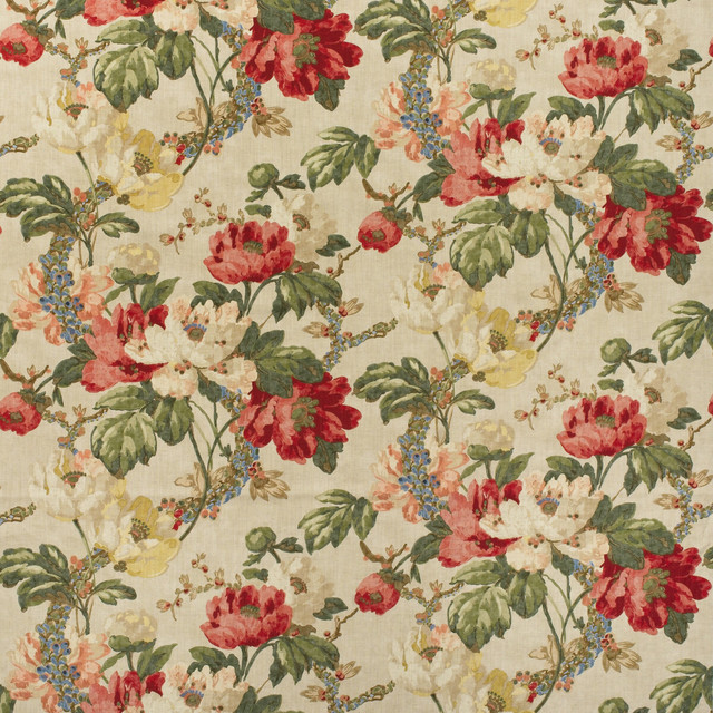 Peony in Natural, Multipurpose Fabric by Kravet Couture