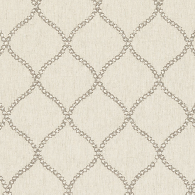 Sawley in Natural, Drapery Fabric by Clarke & Clarke
