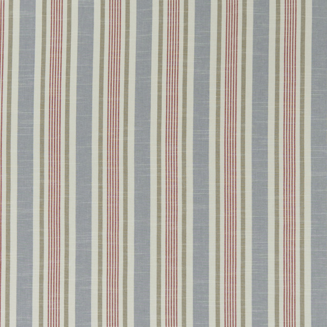 Mappleton in Denim/red, Multipurpose Fabric by Clarke & Clarke