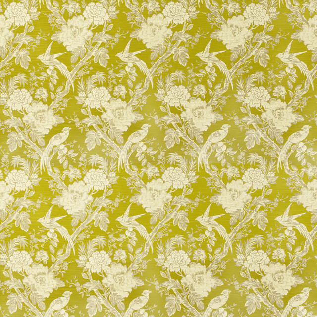 Avium in Chartreuse, Multipurpose Fabric by Clarke & Clarke