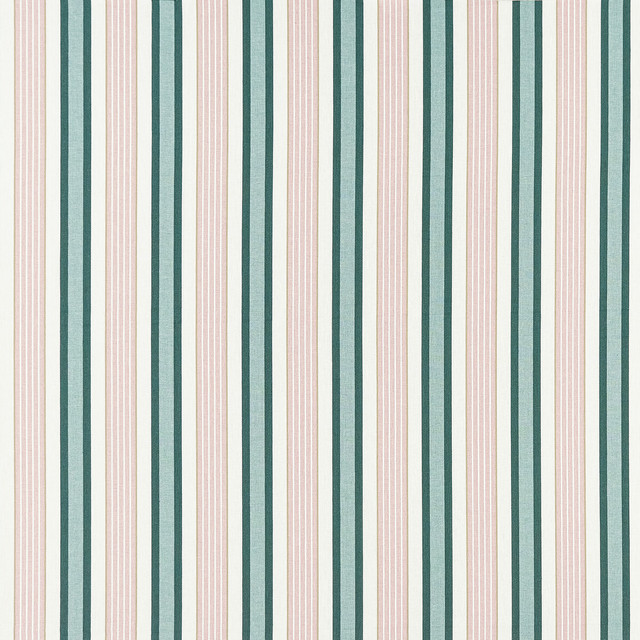 Belvoir in Emerald/blush, Upholstery Fabric by Clarke & Clarke