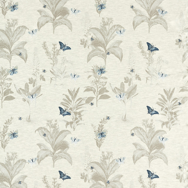 Monarch in Mineral/denim, Multipurpose Fabric by Clarke & Clarke
