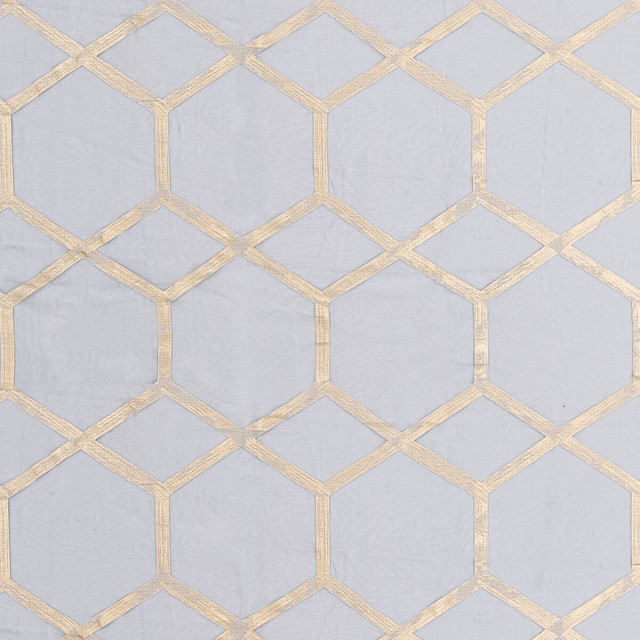 Forma in Charcoal/gold, Drapery Fabric by Clarke & Clarke