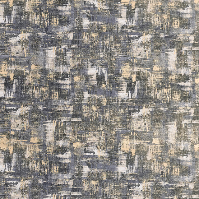 Tessellati in Charcoal/gold, Multipurpose Fabric by Clarke & Clarke
