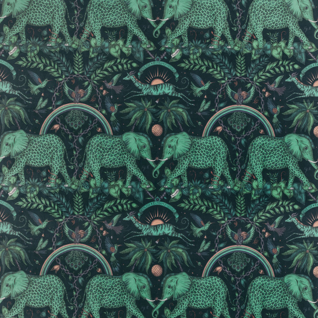Zambezi Velvet in Teal, Multipurpose Fabric by Clarke & Clarke