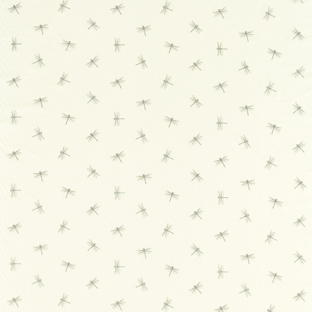 Damsel in Mineral, Drapery Fabric by Clarke & Clarke