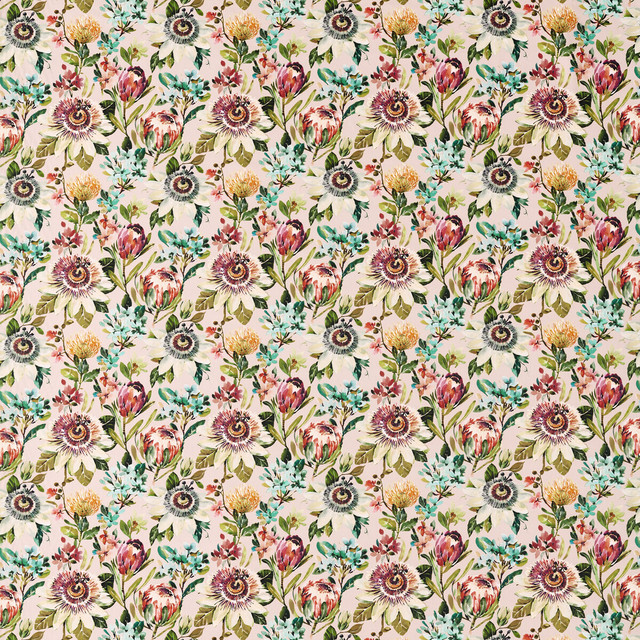 Paradise in Blush, Multipurpose Fabric by Clarke & Clarke