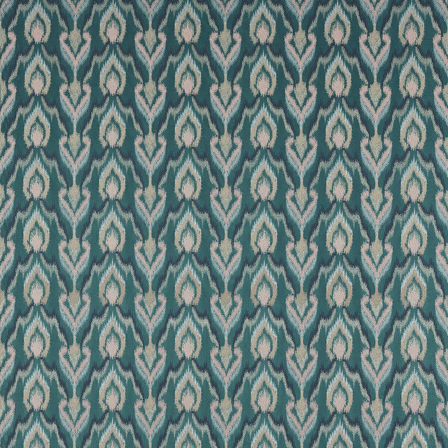 Velluto in Teal, Drapery Fabric by Clarke & Clarke