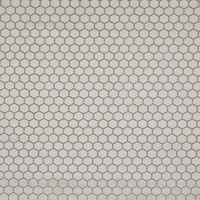 Hexa in Taupe, Upholstery Fabric by Clarke & Clarke