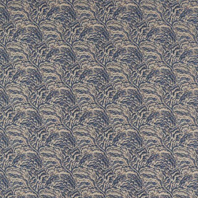 Lumino in Midnight/copper, Drapery Fabric by Clarke & Clarke