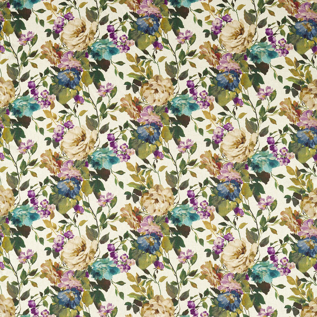 Bloom in Amethyst, Multipurpose Fabric by Clarke & Clarke
