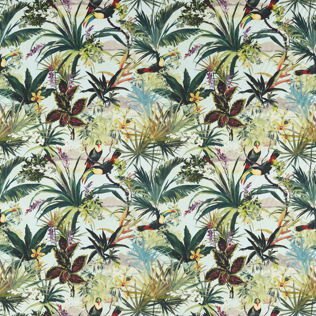 Toucan in Sky, Multipurpose Fabric by Clarke & Clarke
