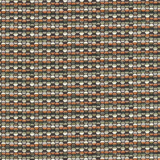 Cosmic in Forest, Upholstery Fabric by Clarke & Clarke