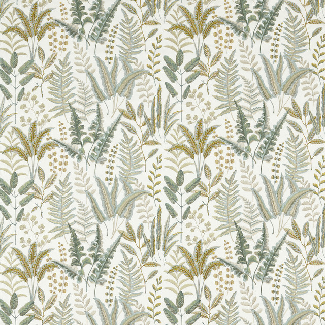 Bracken in Glade Emb, Drapery Fabric by Clarke & Clarke