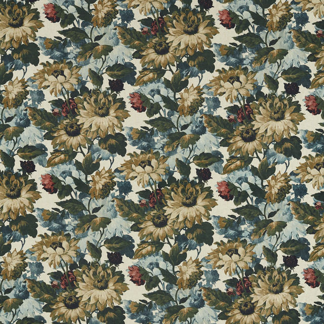 Sunforest in Antique, Upholstery Fabric by Clarke & Clarke