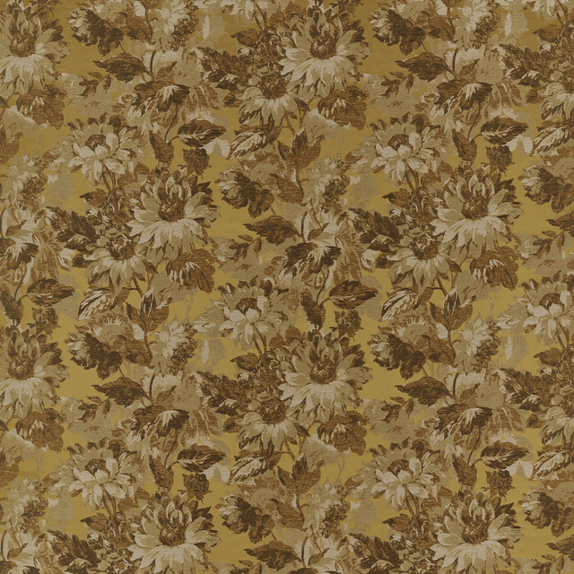 Sunforest in Ochre Jacquard, Drapery Fabric by Clarke & Clarke