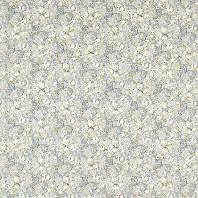 Golden Lily in Slate/dove, Multipurpose Fabric by Clarke & Clarke