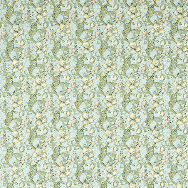 Golden Lily in Apple/blush, Multipurpose Fabric by Clarke & Clarke