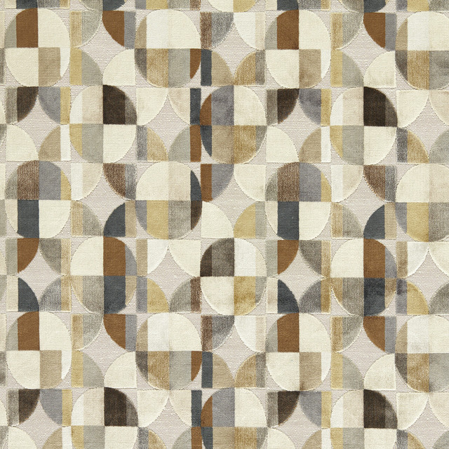Delaunay in Natural, Upholstery Fabric by Clarke & Clarke