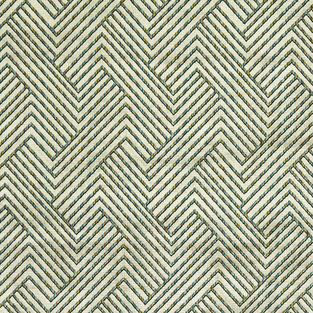 Grassetto in Peacock, Upholstery Fabric by Clarke & Clarke