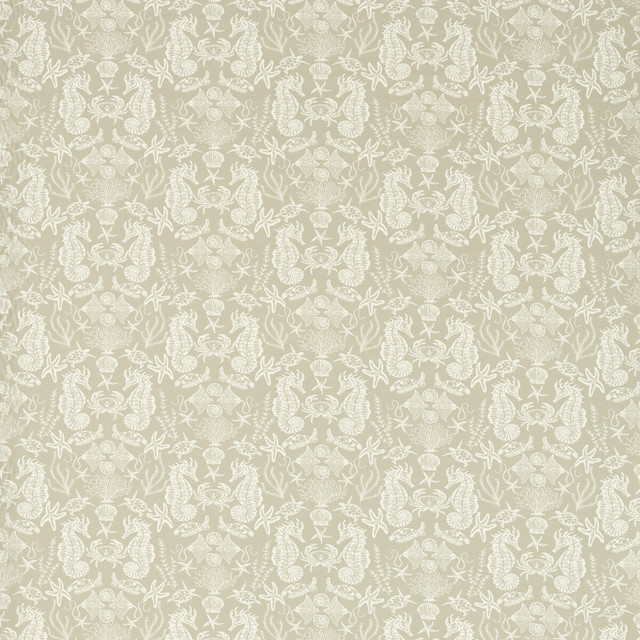 Aquarium in Natural, Multipurpose Fabric by Clarke & Clarke