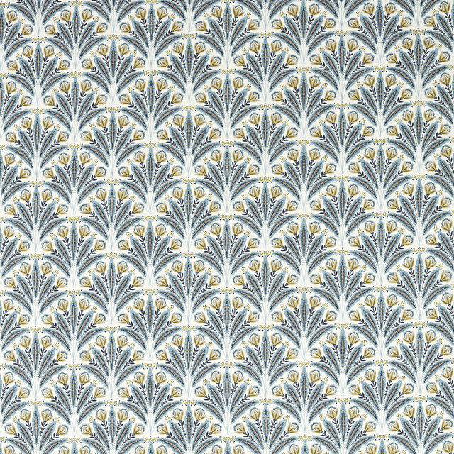 Attingham in Denim, Multipurpose Fabric by Clarke & Clarke