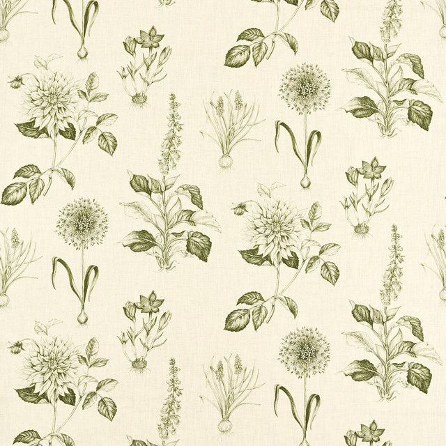 Roseraie in Sage, Multipurpose Fabric by Clarke & Clarke
