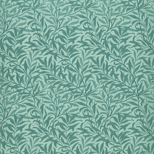 Willow Boughs Jacquard in Teal, Drapery Fabric by Clarke & Clarke