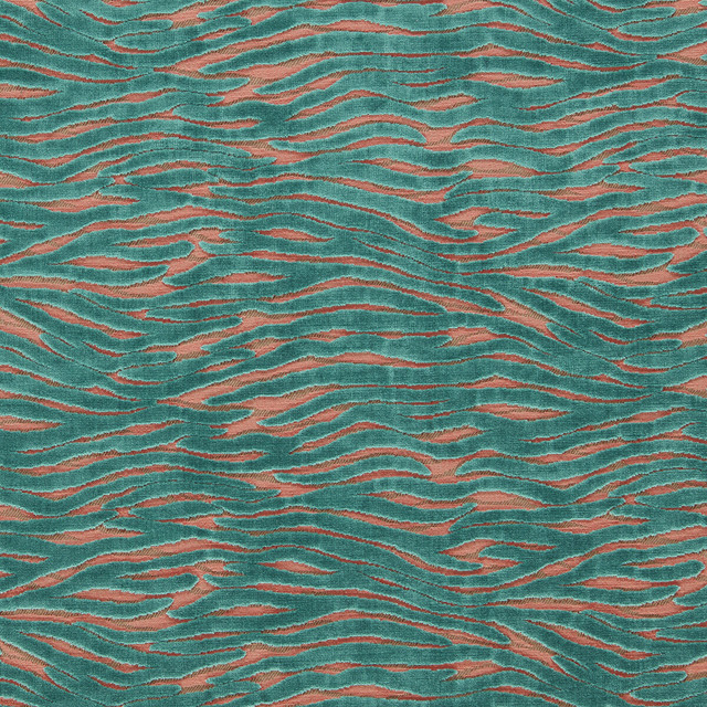 Wildstripe in Tropic, Upholstery Fabric by Clarke & Clarke