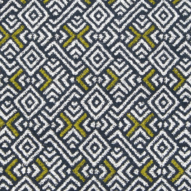 Inca in Verde, Upholstery Fabric by Gaston Y Daniela