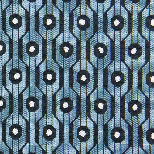 Almirante in Azul, Upholstery Fabric by Gaston Y Daniela